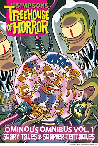 Обложка: Simpsons treehouse of horror ominous omnibus vol. 1: scary tales & scarier tentacles
